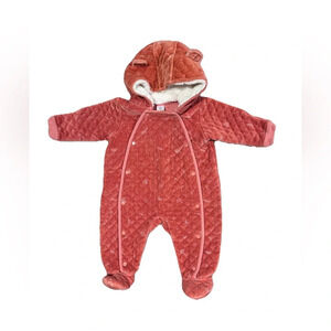 Nordstrom Baby Print Bunting Pink Desert Rose Dottie 6 Months